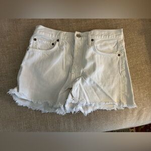 AGOLDE Parker long cut off shorts